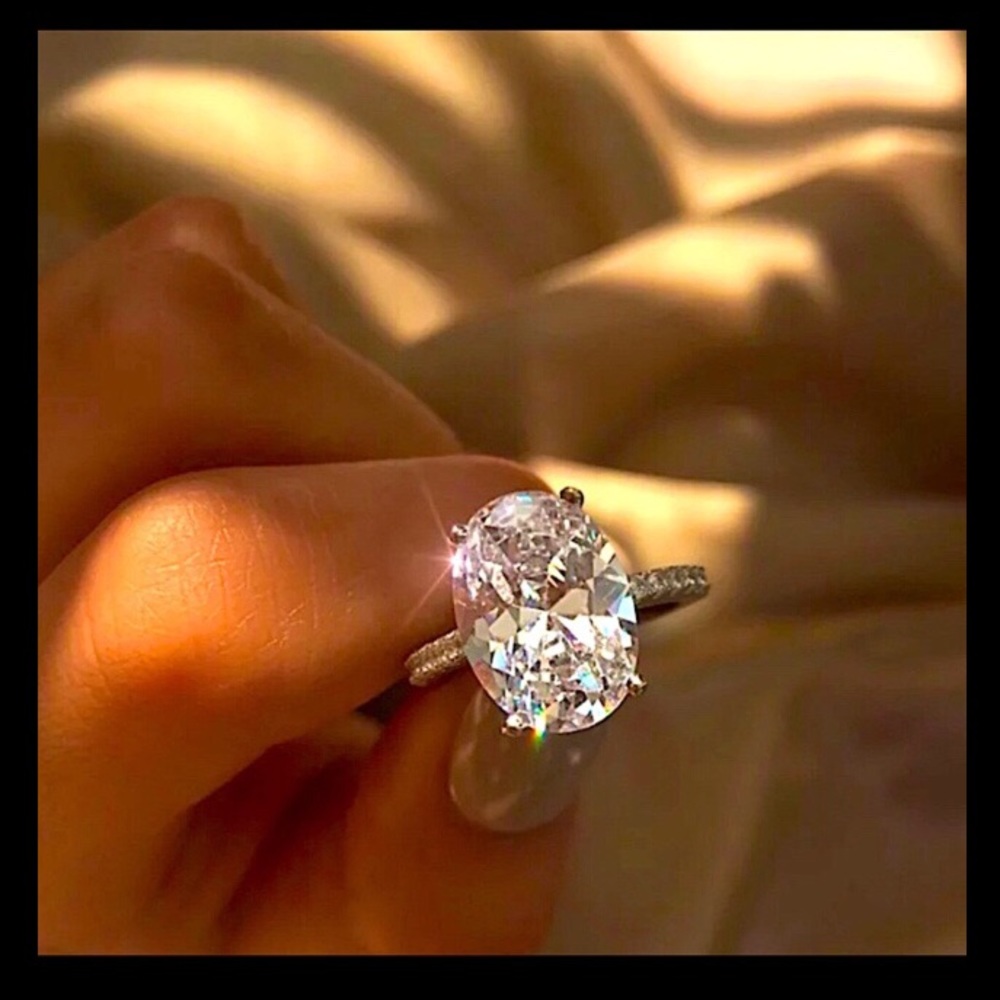 💍 New Simulated 💎 Sterling Silver Zirconia👰🏼💍 - Picture 5 of 8